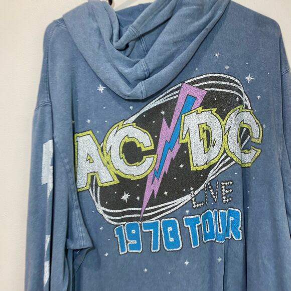 AC/DC Men's Graphic Hoodie with Long Sleeves Size XL - Picture 7 of 11